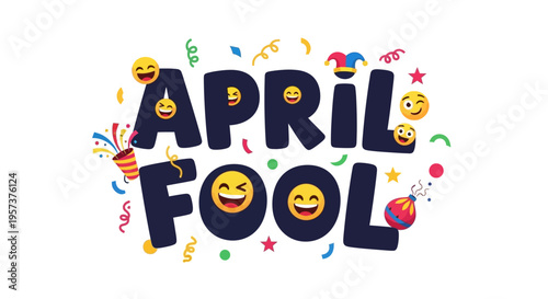 April fool's day emotive emoji graphic design