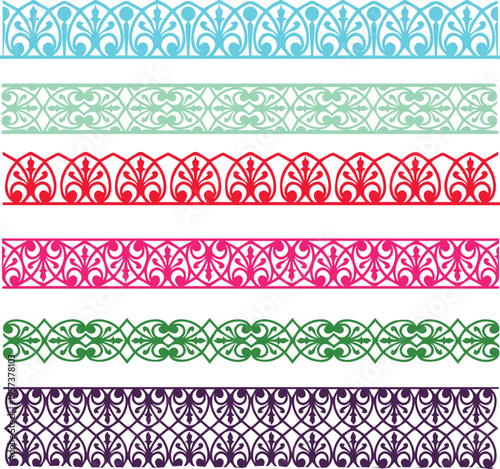 Ornament flower art and colorful luxury floral colorful background design