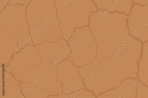 Dry cracked soil surface with natural earth texture