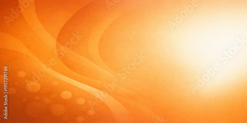 Abstract orange background featuring warm golden waves and a fluid vector line pattern with a glowing light gradient effect for a modern motion art wallpaper design