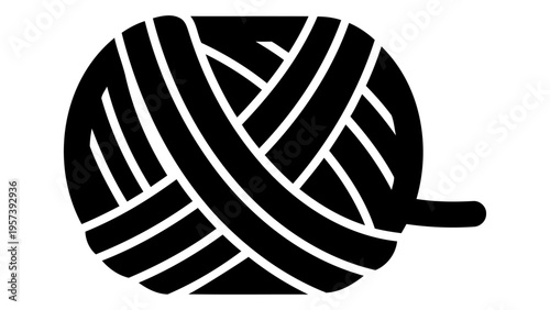 Wool yarn ball icon