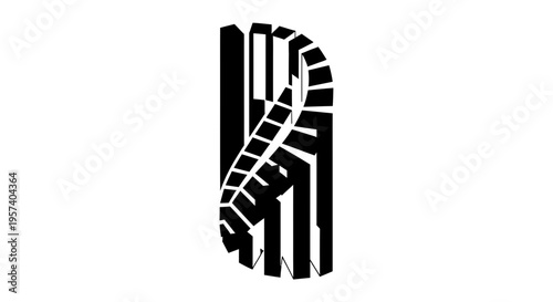 Black and white illustration of a tire tread pattern
