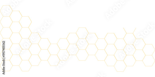 Honeycomb pattern . Golden honeycomb pattern . Honeycomb wallpaper . Honey background . Vector illustration