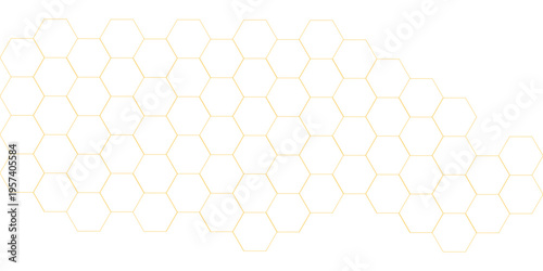 Honeycomb pattern . Golden honeycomb pattern . Honeycomb wallpaper . Honey background . Vector illustration