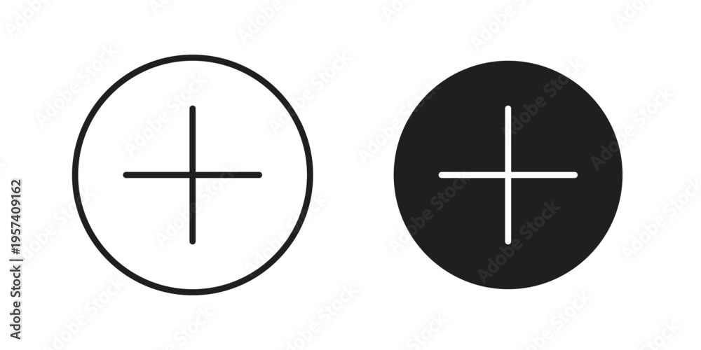 Fototapeta premium Add icon. Simple outline style for web and app. Vector icon