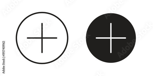 Add icon. Simple outline style for web and app. Vector icon