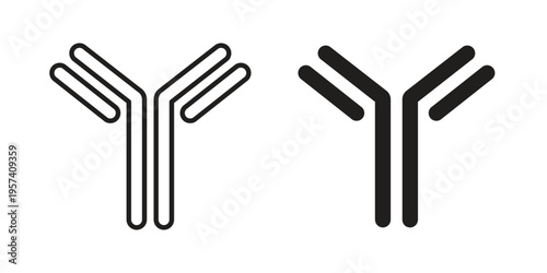 Antibody icon. Simple outline style for web and app. Vector icon