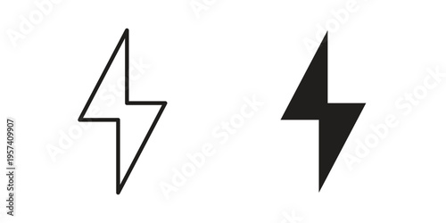 Bolt icon. Simple outline style for web and app. Vector icon