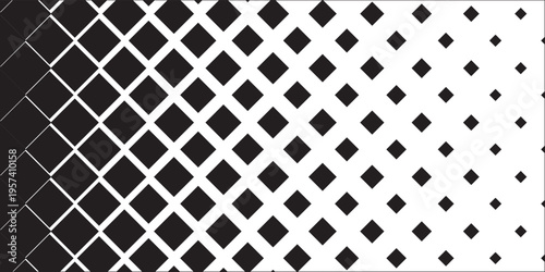 Background of geometric shapes with halftone gradient color