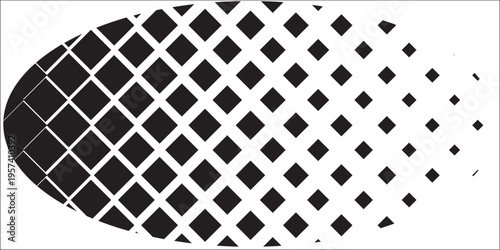 Background of geometric shapes with halftone gradient color