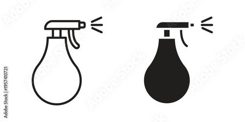 Cleaning spray icon. Simple outline style for web and app. Vector icon