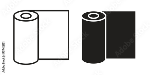 Construction film roll icon. Simple outline style for web and app. Vector icon