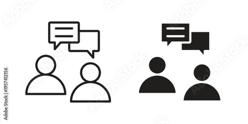 Consulting icon. Simple outline style for web and app. Vector icon