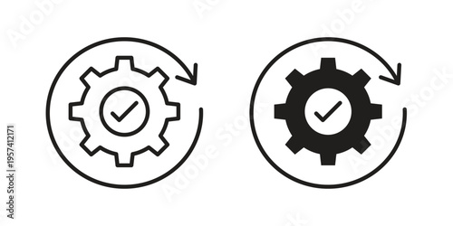 Continuous changes icon. Simple outline style for web and app. Vector icon