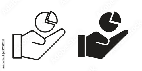 Contribution icon. Simple outline style for web and app. Vector icon