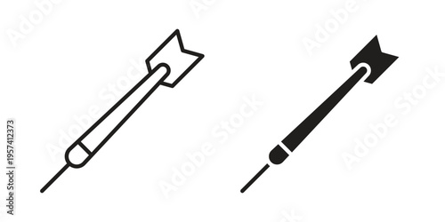 Darts icon. Simple outline style for web and app. Vector icon