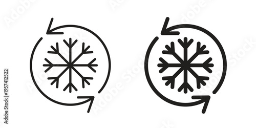 Defrost icon. Simple outline style for web and app. Vector icon