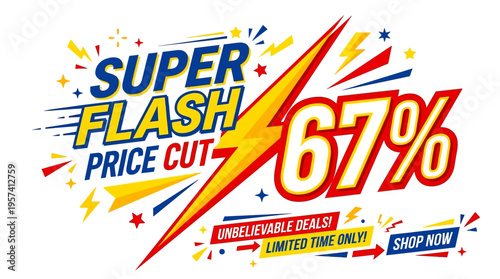Super Flash Price Cut Advertisement With 67% Discount