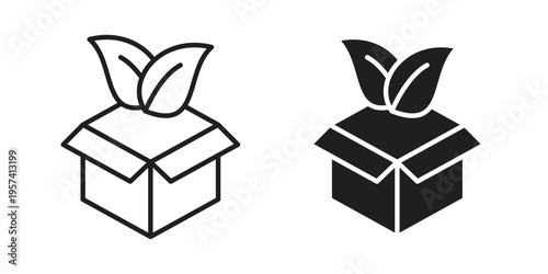 Eco. Simple outline style for web and app. Vector iconaging icon. Simple outline style for web and app. Vector icon