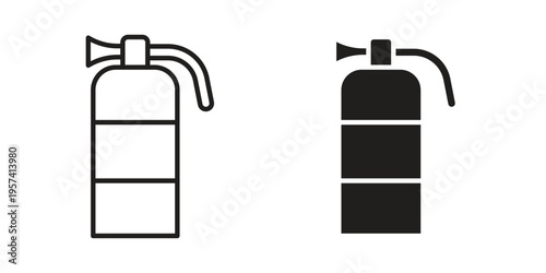 Fire extinguisher icon. Simple outline style for web and app. Vector icon