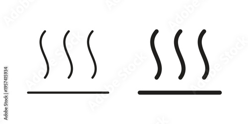 Heat icon. Simple outline style for web and app. Vector icon