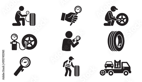 Essential tasks and tools for vehicle tire maintenance and roadside assistance