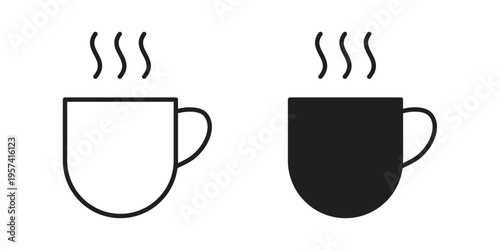 Hot tea icon. Simple outline style for web and app. Vector icon