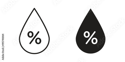Humidity icon. Simple outline style for web and app. Vector icon