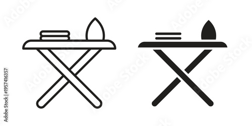 Ironing board icon. Simple outline style for web and app. Vector icon