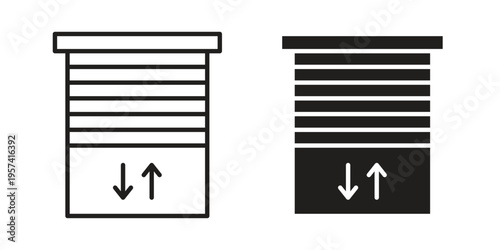 Jalousie icon. Simple outline style for web and app. Vector icon