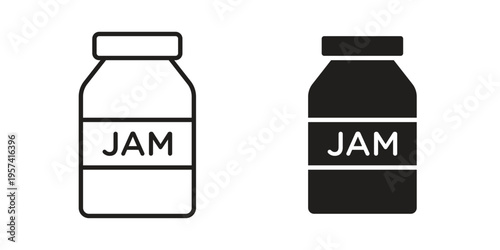 Jam icon. Simple outline style for web and app. Vector icon
