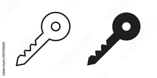 key icon. Simple outline style for web and app. Vector icon
