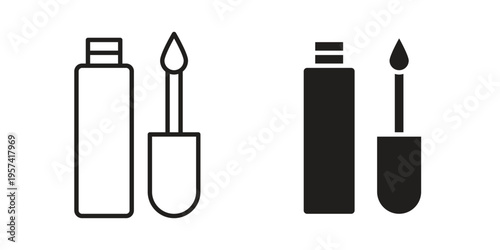 Lip gloss icon. Simple outline style for web and app. Vector icon