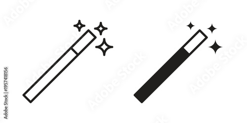 Magic wand icon. Simple outline style for web and app. Vector icon