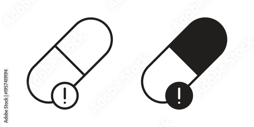 Overdose icon. Simple outline style for web and app. Vector icon