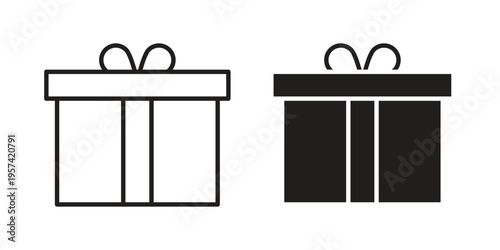 Present box icon. Simple outline style for web and app. Vector icon