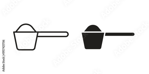 Scoop icon. Simple outline style for web and app. Vector icon