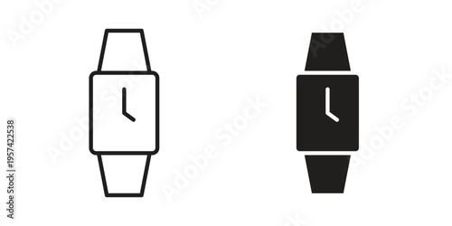 Smartwatch icon. Simple outline style for web and app. Vector icon