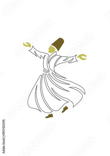Whirling Dervish in Spiritual Ecstasy
