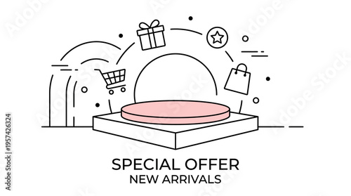 Special Offer and New Arrivals Concept