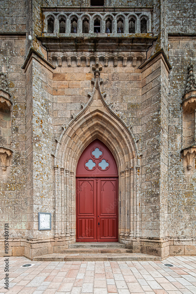 Fototapeta premium 19th Century Neogothic Saint-Pierre et Saint-Paul Church Pluneret France