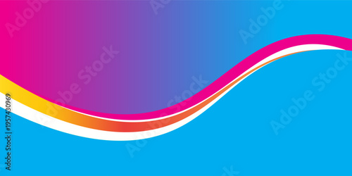 Abstract Colorful Fluid Wave Background with Purple Pink and Blue Gradients