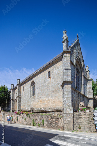 Canvastavla Historic Saint Andre Church Gothic Architecture Ploemel Brittany France