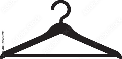 Hanger silhouette vector icon