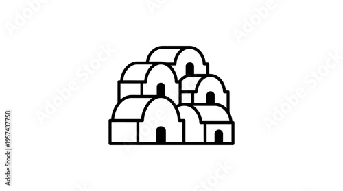 Abstract Geometric Village Group