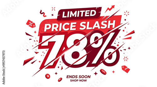Limited Price Slash 78% - Sale Banner