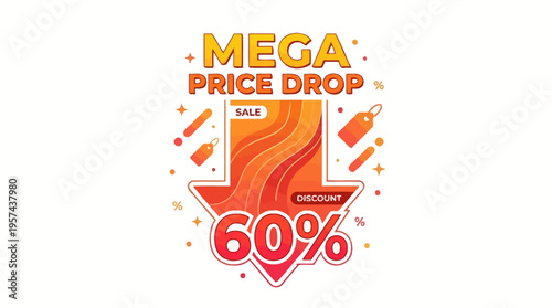 Mega Price Drop 60% Sale Banner
