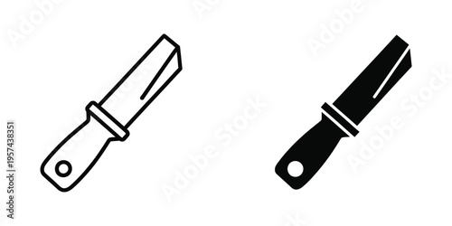 closed and open safety razor flat design vector illustration