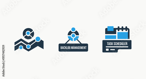 Logistics mapping, supply chain management, and global transportation hub vector icons, e commerce