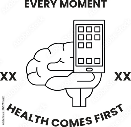 Handed brain holds phone